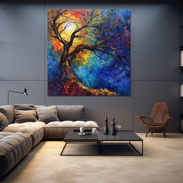 Colorful Willow Tree Painting